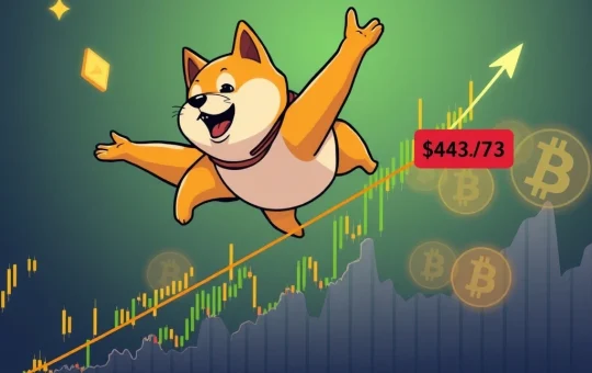 Dogecoin price chart showing an ascending triangle pattern and a $0.43 breakout target, illustrating key technical analysis for investors.