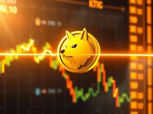Dogecoin breaking through key trendline resistance with bullish momentum