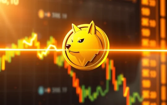 Dogecoin breaking through key trendline resistance with bullish momentum