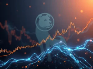 A chart showing DOGEINU (DOGI) price stabilizing, with an RSI line moving upwards, indicating a crucial rebound in the crypto market.