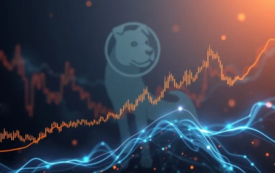 A chart showing DOGEINU (DOGI) price stabilizing, with an RSI line moving upwards, indicating a crucial rebound in the crypto market.