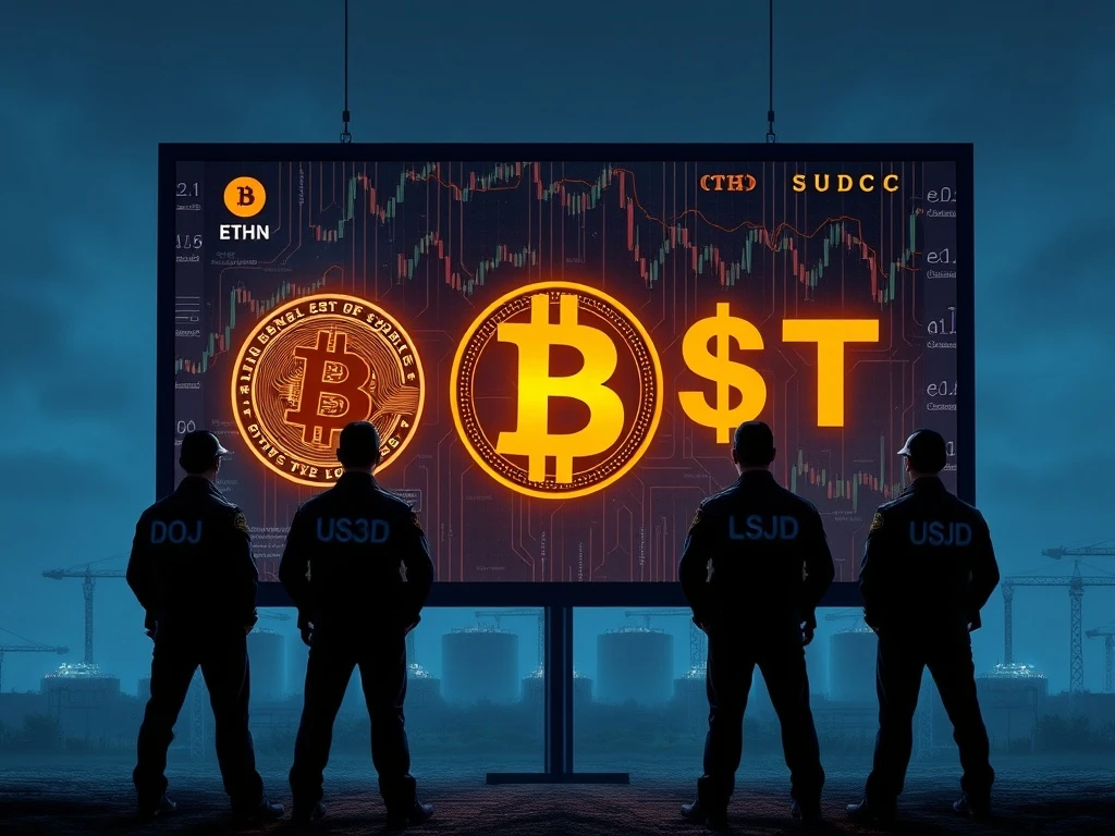 DOJ agents tracking digital assets for a crypto forfeiture case related to a multi-million dollar oil storage fraud scheme.
