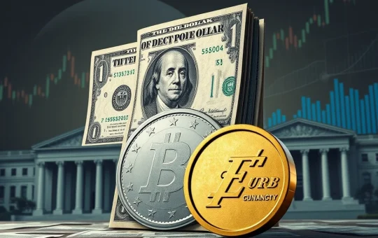 Illustrates the dollar's strength and the euro's retreat, reflecting central bank decisions impacting global forex markets.