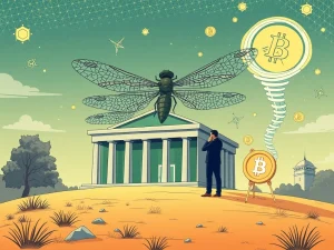 Visualizing the intense DOJ probe into Dragonfly Capital's Tornado Cash investment, highlighting the escalating crypto regulations.