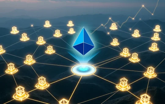 Diagram illustrating EigenLayer's multi-chain verification expanding Ethereum's shared security across various networks.