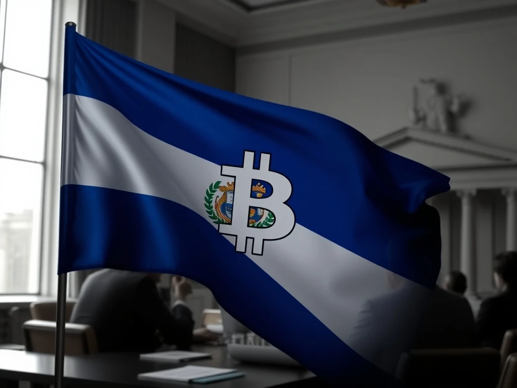 A strategic overview of El Salvador's Bitcoin strategy amidst IMF conditions, highlighting its significant BTC reserves.