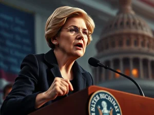 Crucial Battle Looms: Elizabeth Warren Signals Fight Over US Crypto Market Structure
