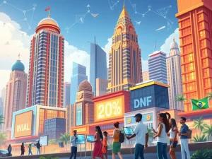 Visualizing the powerful growth of emerging markets crypto, showing digital assets reshaping economies and fostering financial inclusion.