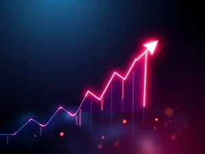 Cryptocurrency ENA price chart showing a dramatic 482.88% surge amid market volatility