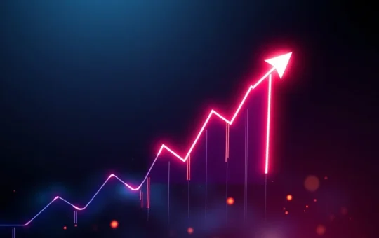 Cryptocurrency ENA price chart showing a dramatic 482.88% surge amid market volatility