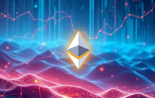 ENS price surge visualized with upward-trending charts and blockchain data, highlighting the strong momentum of Ethereum Name Service.