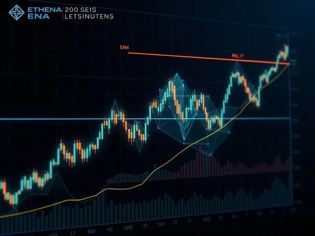 Ethena (ENA) fractal pattern signaling a potential 90% breakout in cryptocurrency market.