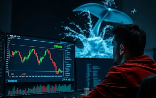 Ether Price Drop Triggers Shocking Near-Liquidation for $43M Trader