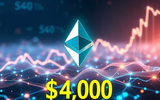 Ethereum price surging past $4,000 with bullish blockchain signals