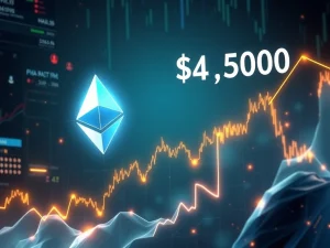 Ethereum price surges past $4,500, highlighting market volatility risks.