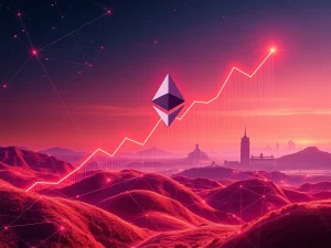 Chart showing a significant surge in Ethereum active addresses, reflecting strong demand and an impressive ETH price rally.