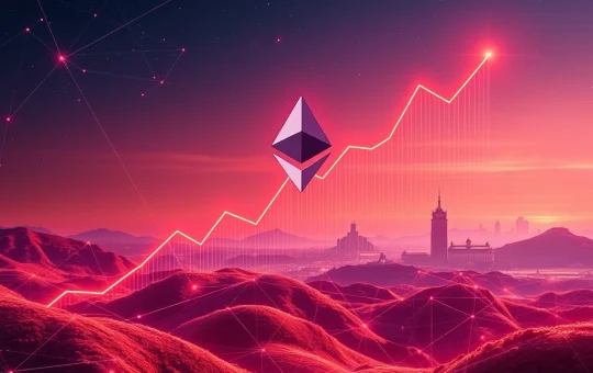 Chart showing a significant surge in Ethereum active addresses, reflecting strong demand and an impressive ETH price rally.