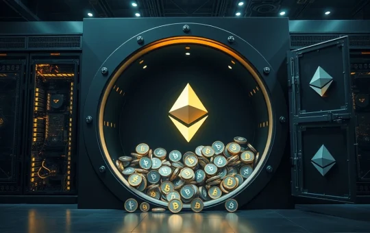 BitMine's strategic $2.1 billion ETH acquisition vault, symbolizing its new position as the largest corporate Ether holder and a significant player in Ethereum news.