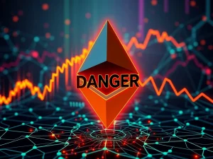 Visualizing the alarming surge in Ethereum borrowing rates on Aave impacting DeFi stability.