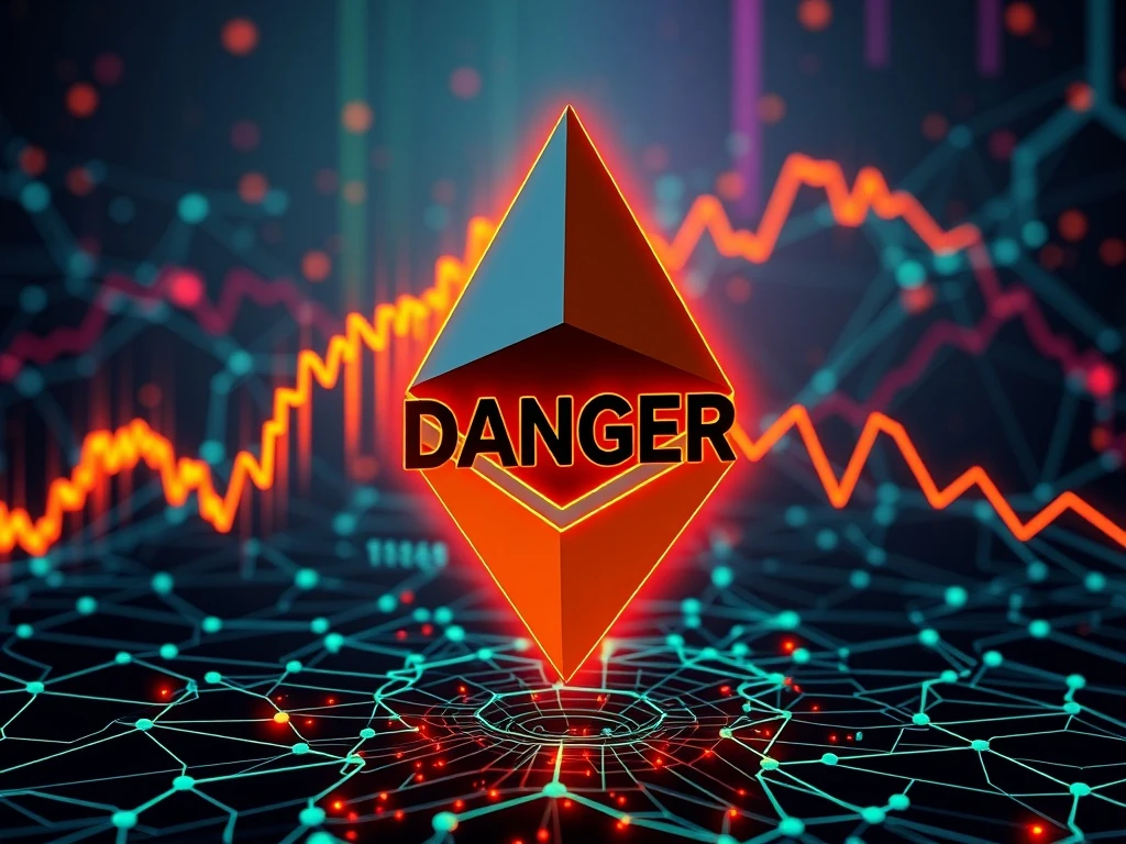 Visualizing the alarming surge in Ethereum borrowing rates on Aave impacting DeFi stability.