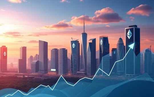 A digital chart showing Ethereum's price surging past $3,800, symbolizing the Ethereum breakout and the start of a new altseason driven by institutional crypto adoption.