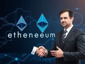 Joseph Chalom, former BlackRock executive, joins SharpLink to drive Ethereum DeFi growth, symbolizing institutional crypto adoption.