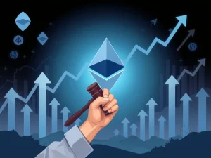 Chart showing Ethereum price surge after SEC commodity classification, reflecting renewed institutional investment.