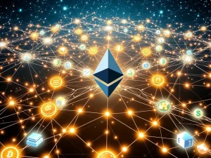 A visual representation of Ethereum's unyielding crypto dominance in DeFi, showcasing its vast TVL and secure stablecoin holdings.