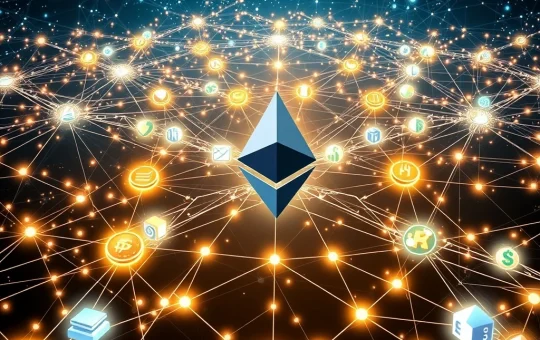 A visual representation of Ethereum's unyielding crypto dominance in DeFi, showcasing its vast TVL and secure stablecoin holdings.