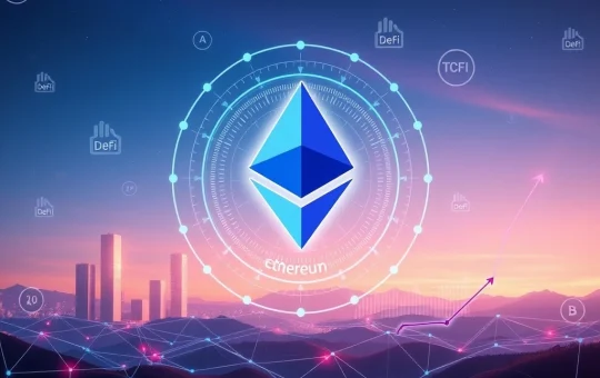 Visualizing the dynamic growth of Ethereum DeFi, highlighting strategic recruitment and the impressive ETH price surge.