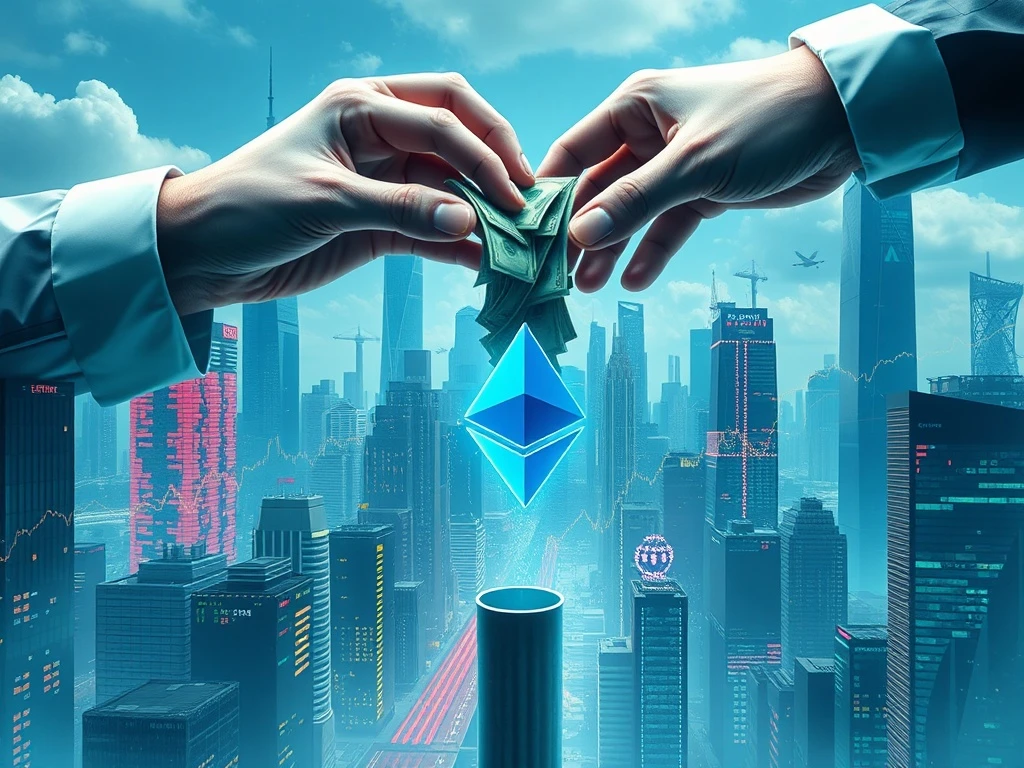 A visual representation of Ethereum demand vastly exceeding supply, with institutional investment fueling significant ETH price gains.