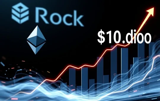 BlackRock's ETHA Ethereum ETF rapidly accumulating $10 billion AUM, symbolizing significant institutional adoption and growth in the crypto market.