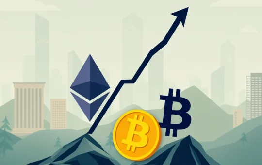 Charts depicting Ethereum ETF inflows significantly outperforming Bitcoin ETF inflows, highlighting a major shift in institutional crypto investment.