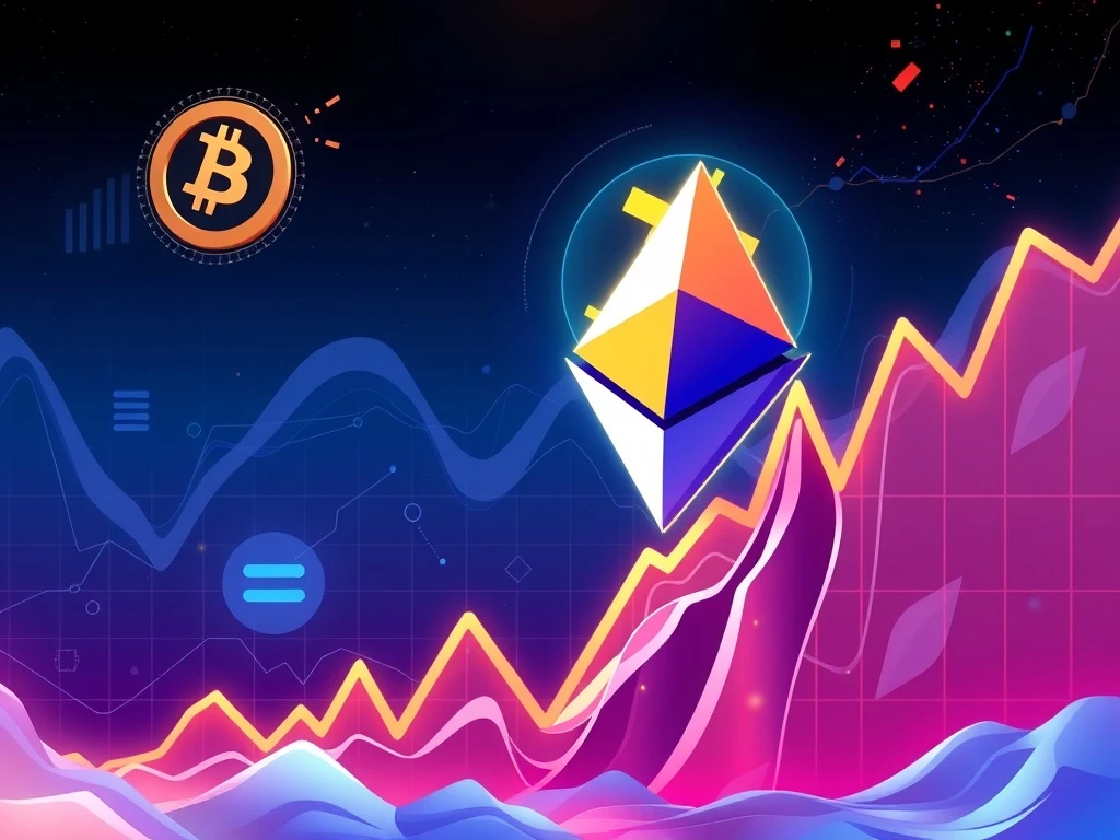 Visualizing the significant surge in Ethereum ETFs, indicating strong institutional demand and ETH's impressive price growth against Bitcoin.