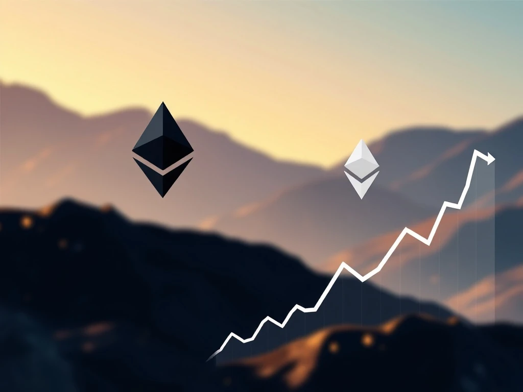 Chart showing the monumental surge of Ethereum ETFs, particularly BlackRock's ETHA, reflecting growing institutional adoption in digital finance.