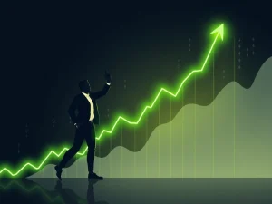 A chart showing a significant increase in ETH long positions, symbolizing a strong bullish outlook for Ethereum, driven by a top crypto trader's win rate strategy.