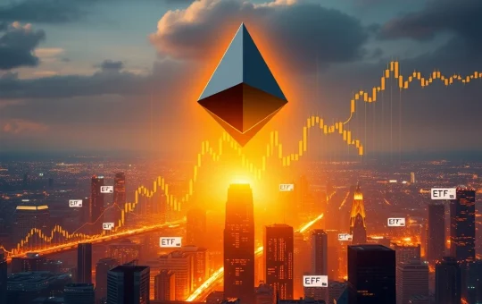 Chart showing Ethereum's price surge, representing the strong ETH rebound driven by ETF inflows and positive market sentiment for ETH.