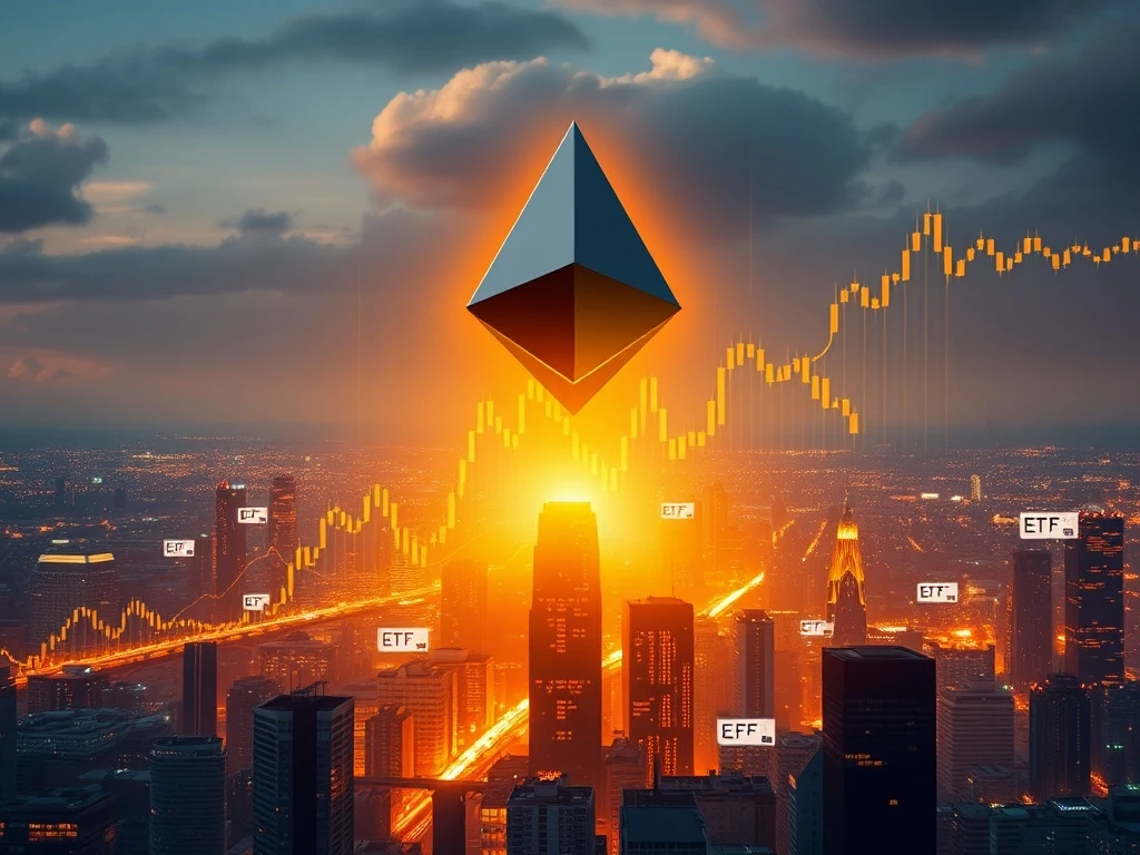 Chart showing Ethereum's price surge, representing the strong ETH rebound driven by ETF inflows and positive market sentiment for ETH.
