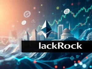 Chart showing the phenomenal rise of BlackRock's Ethereum ETF (ETHA), reflecting surging institutional demand for digital assets.