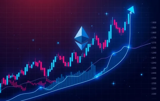 Ethereum (ETHUSDT) price chart showing bullish reversal and key trading indicators