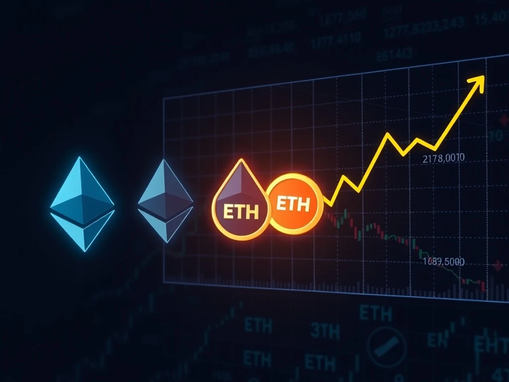 A visual metaphor depicting a long Ethereum validator exit queue, symbolizing the recent ETH price dip and shifting Ethereum staking trends.