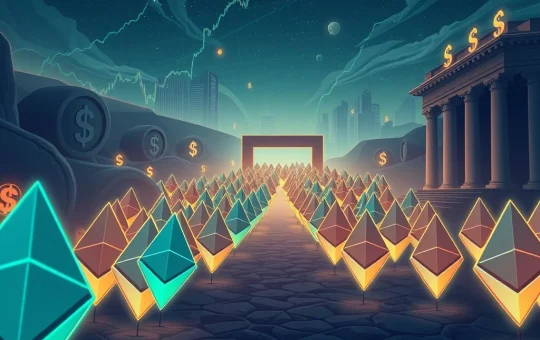 A visual representation of the record-breaking Ethereum exit queue, highlighting the significant ETH unstaking volume and its market implications.