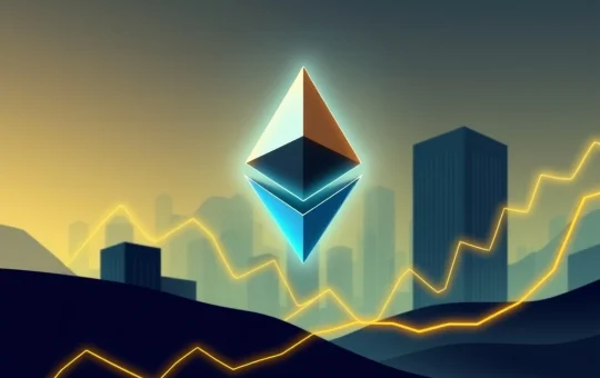 Chart showing the explosive rise in Ethereum price, driven by significant institutional demand and robust ETF inflows.