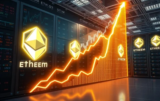 Visualizing BitMine's massive Ethereum holdings growth, symbolizing its dominant position in institutional ETH staking.