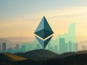 An infographic illustrating the significant increase in US firms' Ethereum holdings and the resulting surge in Ethereum validator exit queues, reflecting a major shift in corporate crypto adoption.