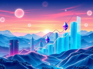 A chart showing Ethereum's impressive price surge, representing World Liberty Financial's significant institutional investment and market gains.