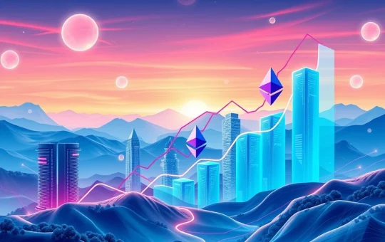 A chart showing Ethereum's impressive price surge, representing World Liberty Financial's significant institutional investment and market gains.