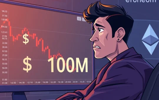 A graphic illustrating a significant crypto investor loss, highlighting the volatile crypto market and the risks associated with PUMP token investments.