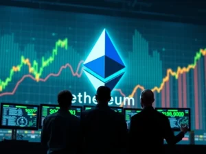 A visual representation of Ethereum price charts showing significant gains, symbolizing successful profit-taking by Ethereum investors.