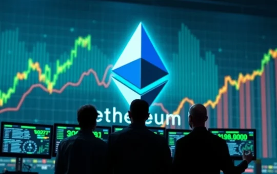 A visual representation of Ethereum price charts showing significant gains, symbolizing successful profit-taking by Ethereum investors.